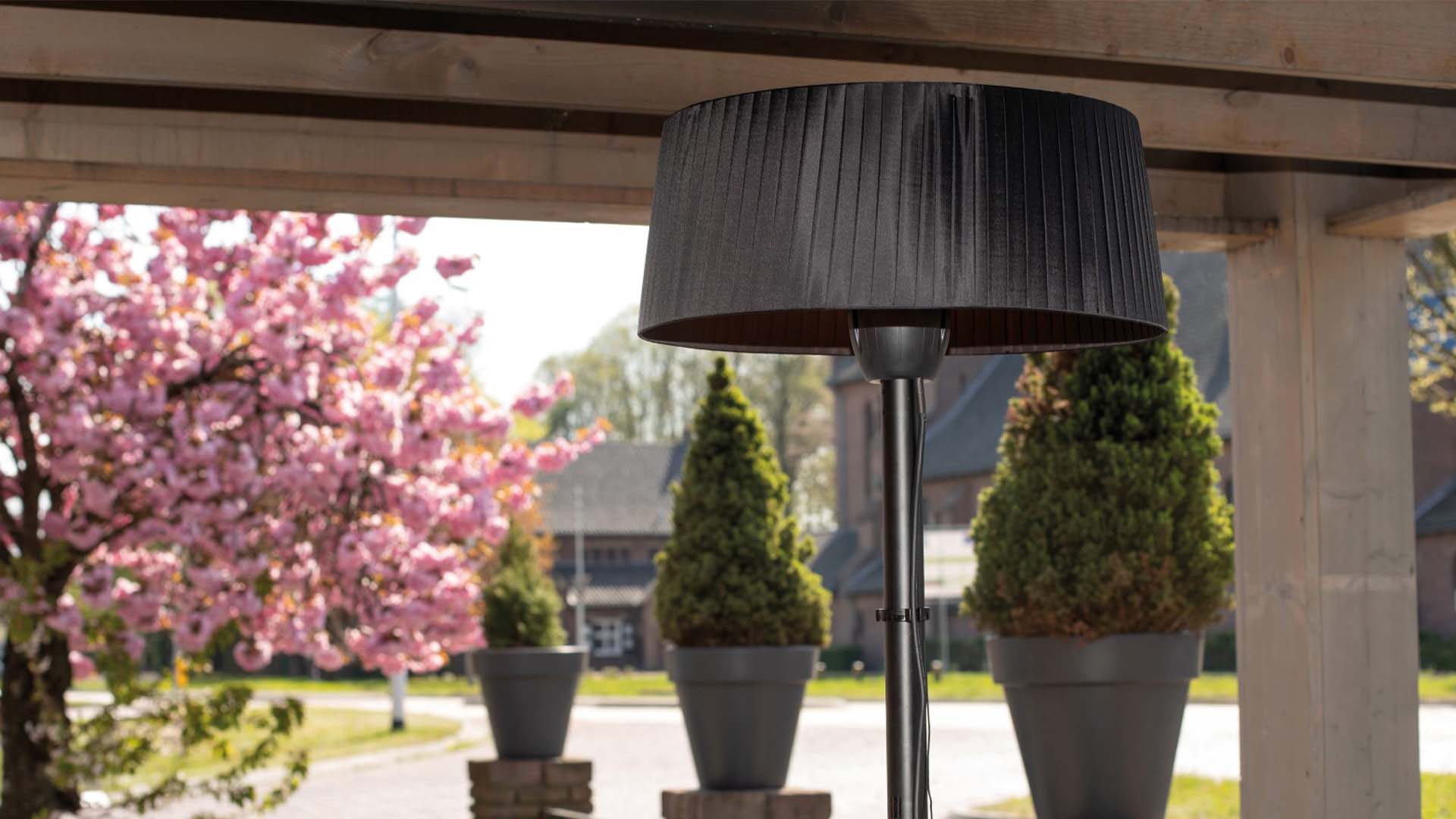 Terrasverwarmer voor onder de overkapping