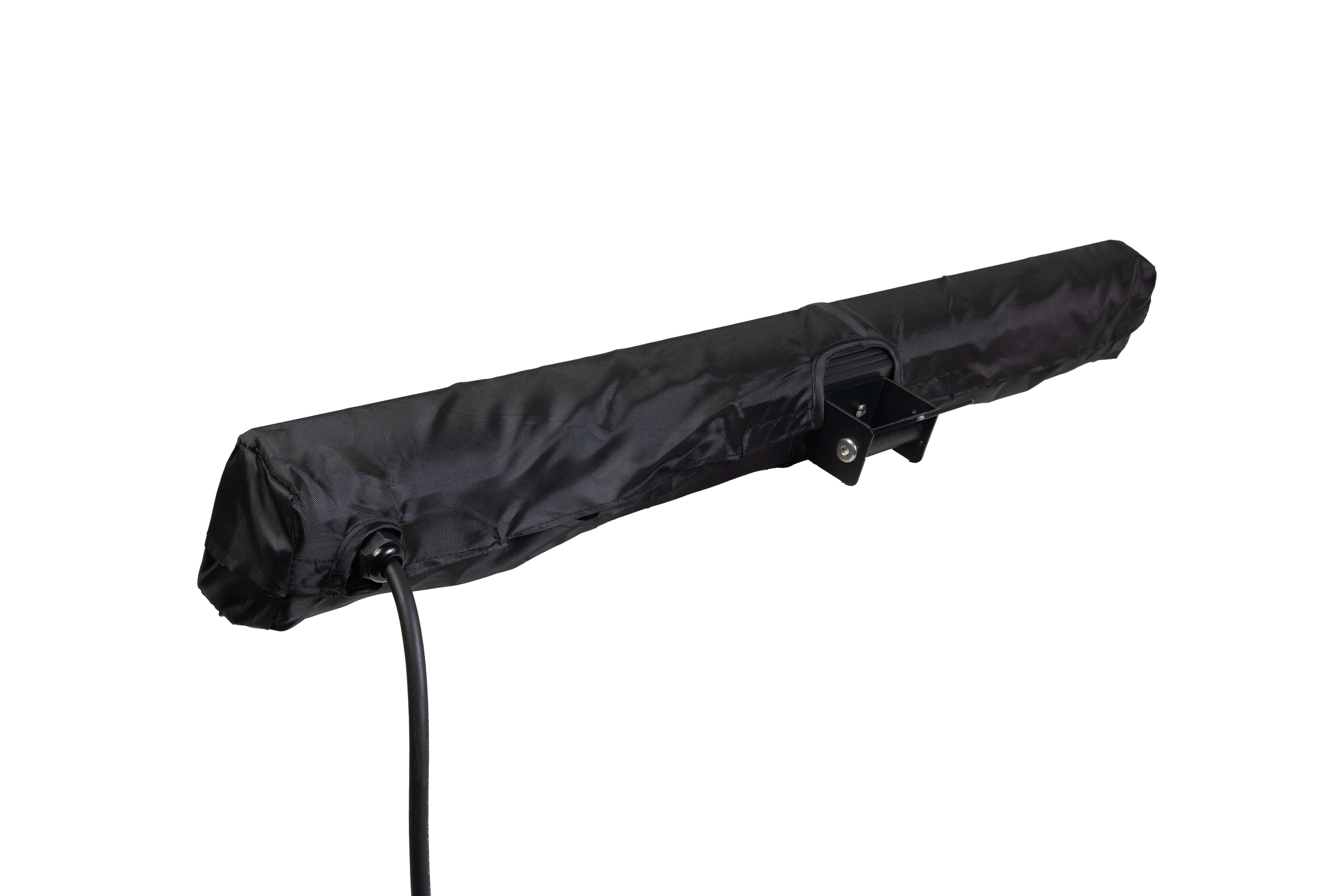 Achterkant van de warte stijlvolle hoes voor Heatix slimme wandmodel heater