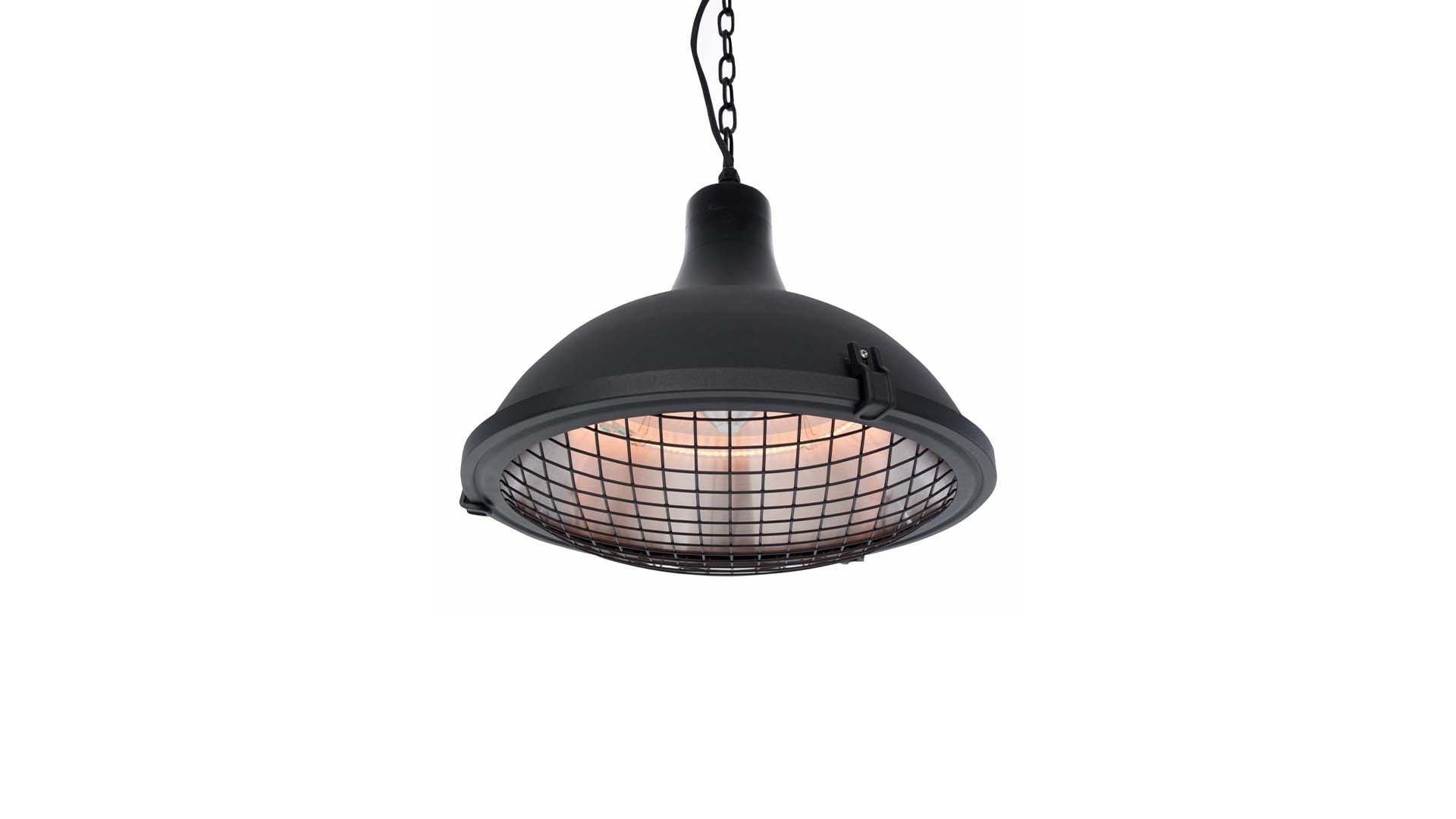 Sunred Indus II Bright hangende zwarte heater met 2100 Watt