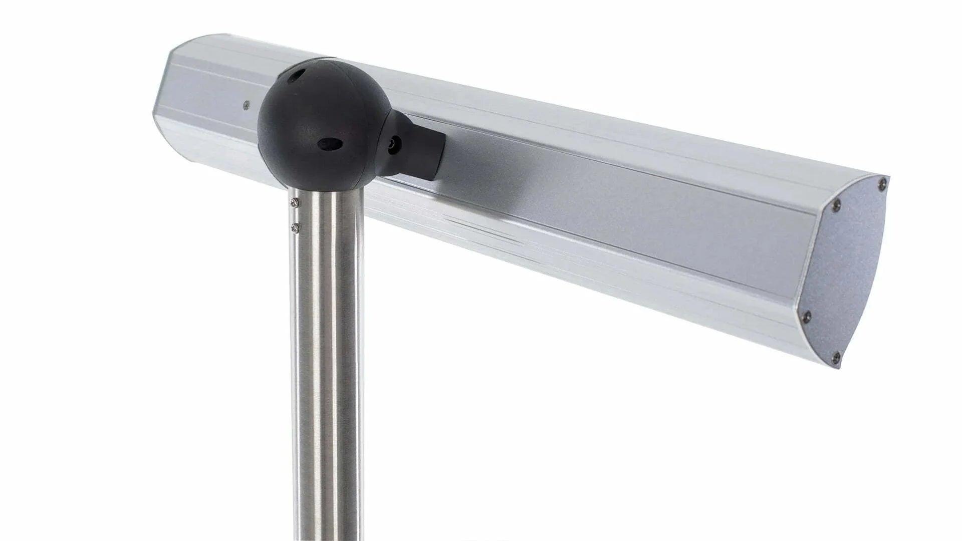 achterkant van de Sunred staande zilver heater met 2000 Watt