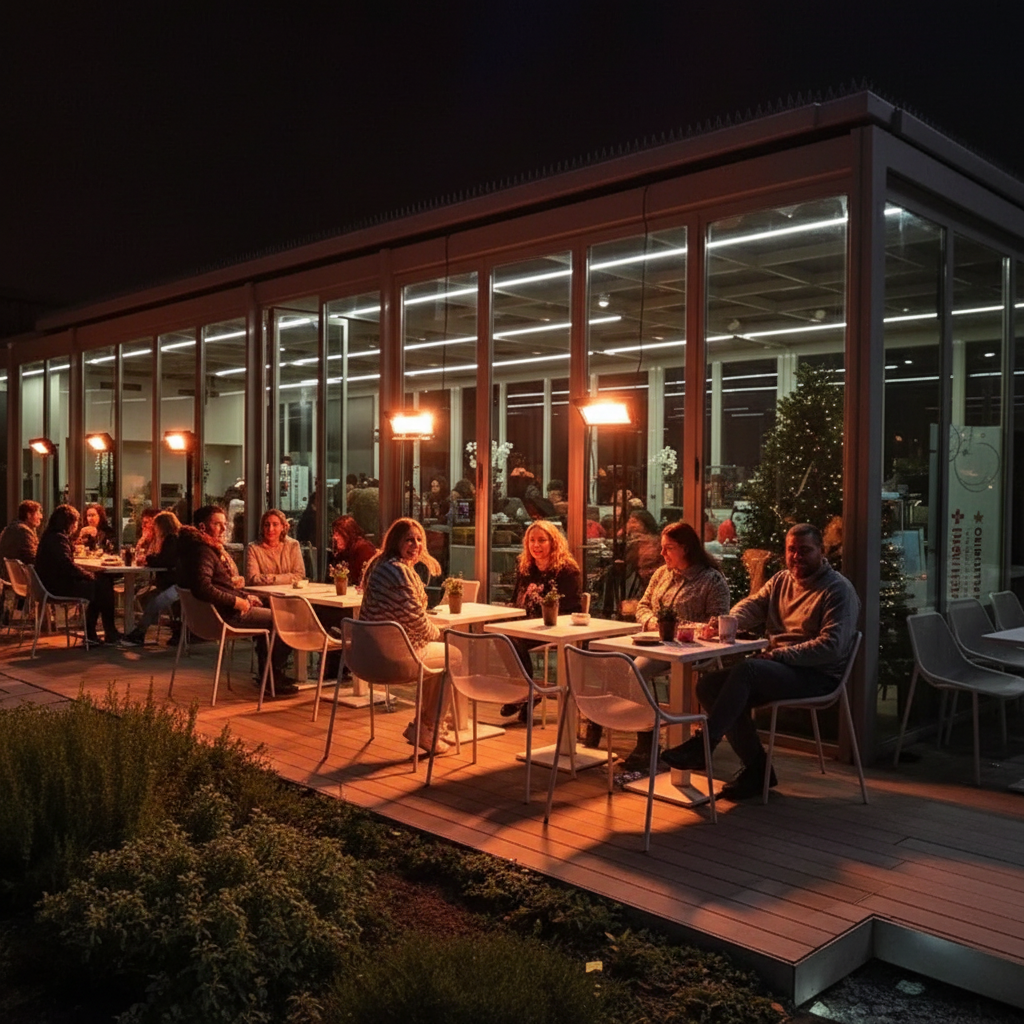 Hoe kies je de juiste elektrische terrasverwarmer voor jouw horecaterras?