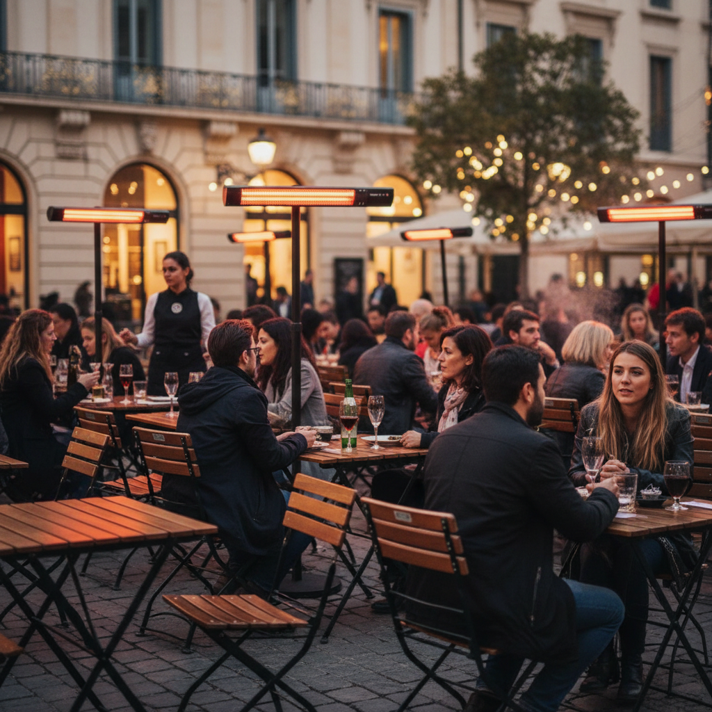 Staande terrasverwarmers