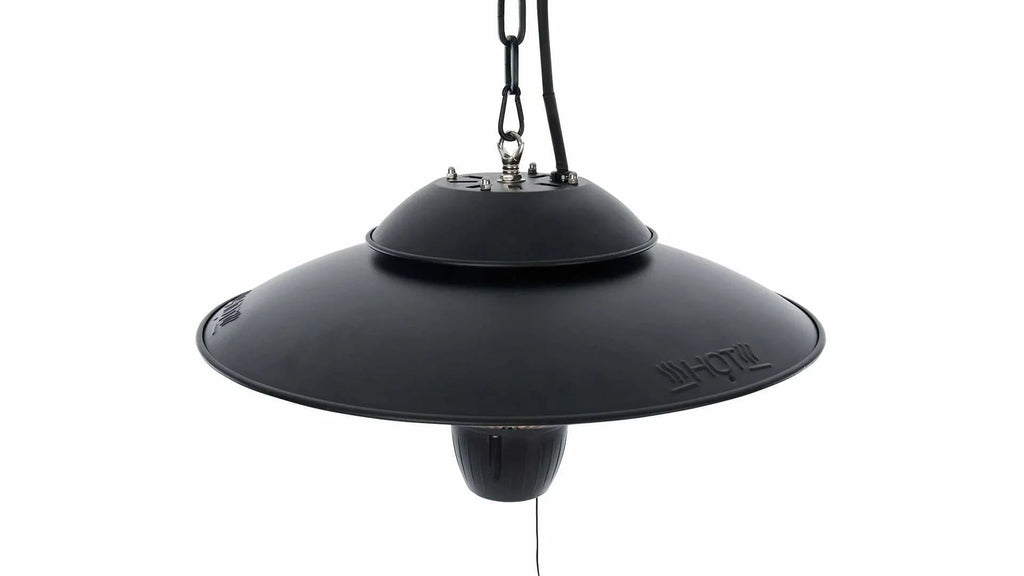 kap van de Sunred Barcelona Bright Hangende zwarte heater met 1500 Watt