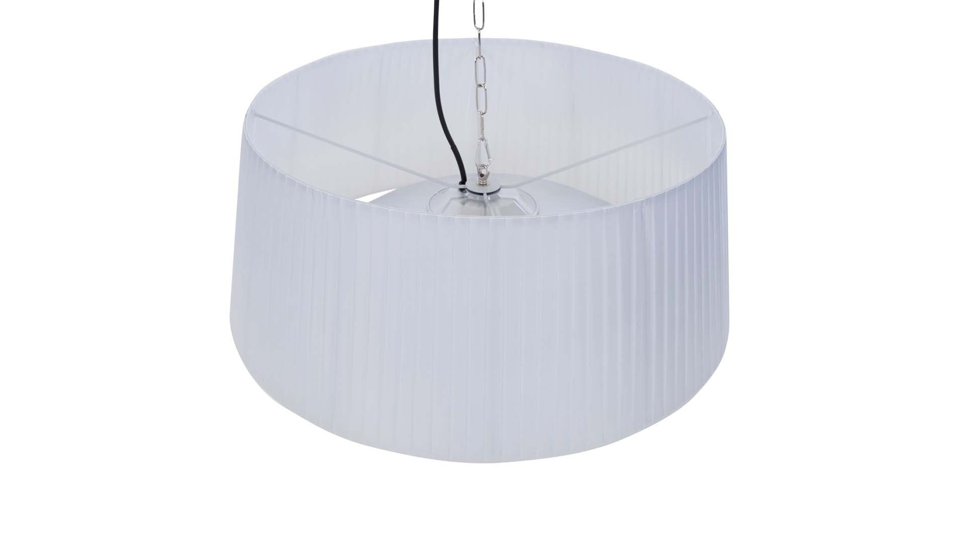 bovenkant van de Sunred Compact Artix Bright Hangende Witte heater met 1800 Watt