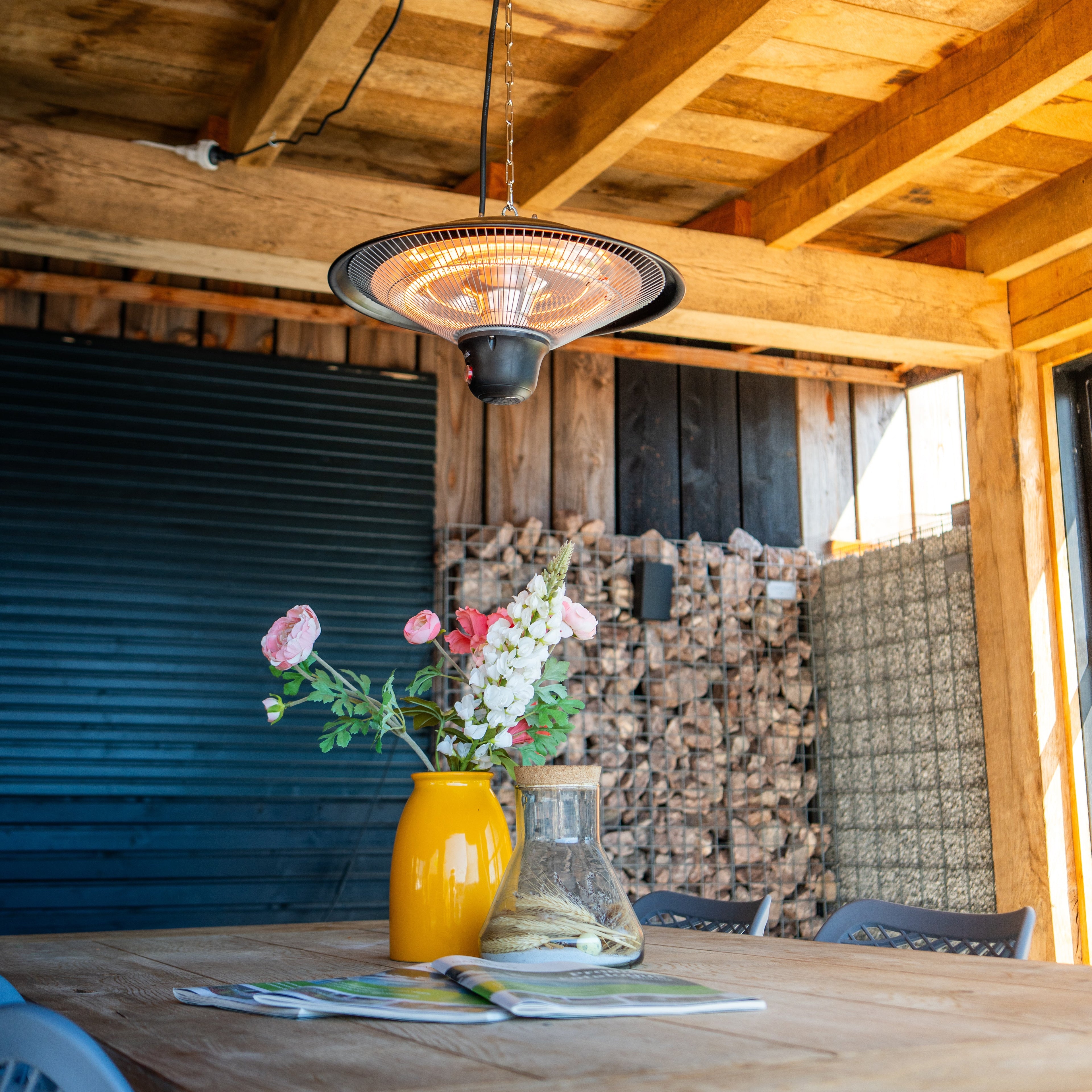 Hangende Heater 1500W - Heatix Terrasverwarmer