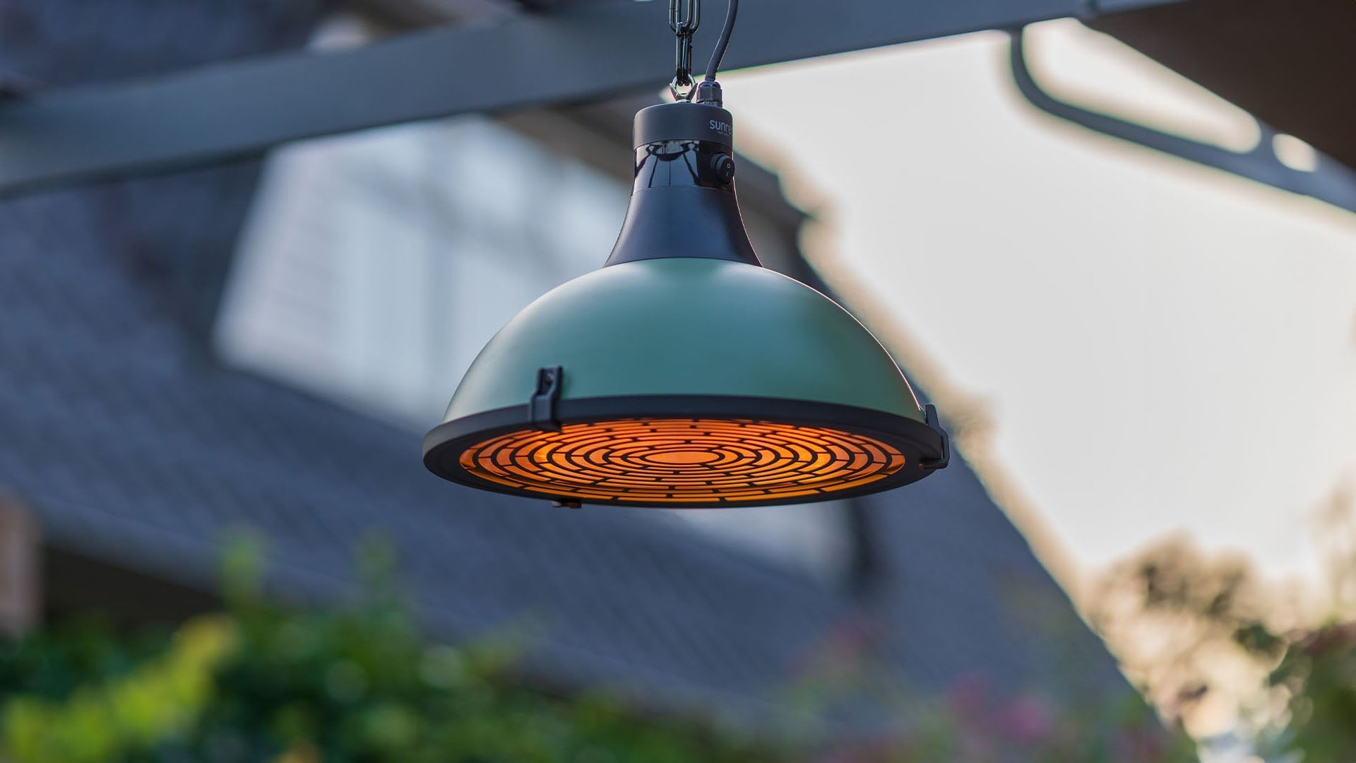 Heater Indus Ultra Jade Smart hangend 2100 W roségoud Groen Sunred