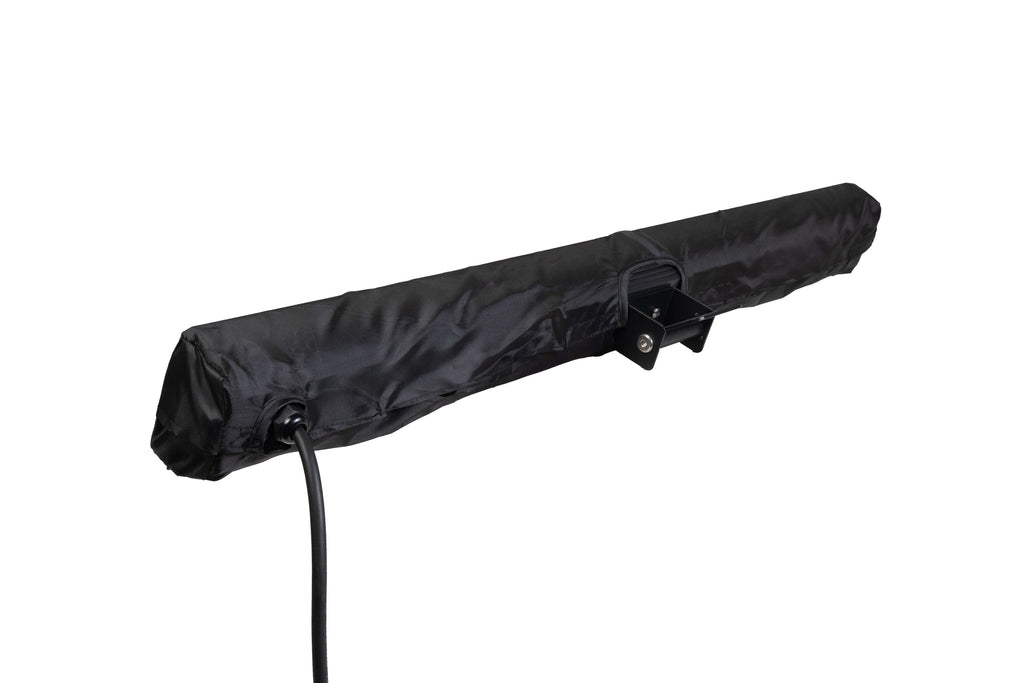 Achterkant van de warte stijlvolle hoes voor Heatix slimme wandmodel heater 