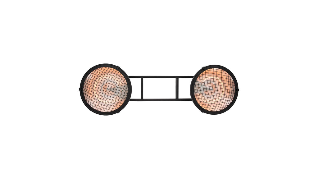 Sunred Indus Bright hangende zwarte heater met 3000 Watt