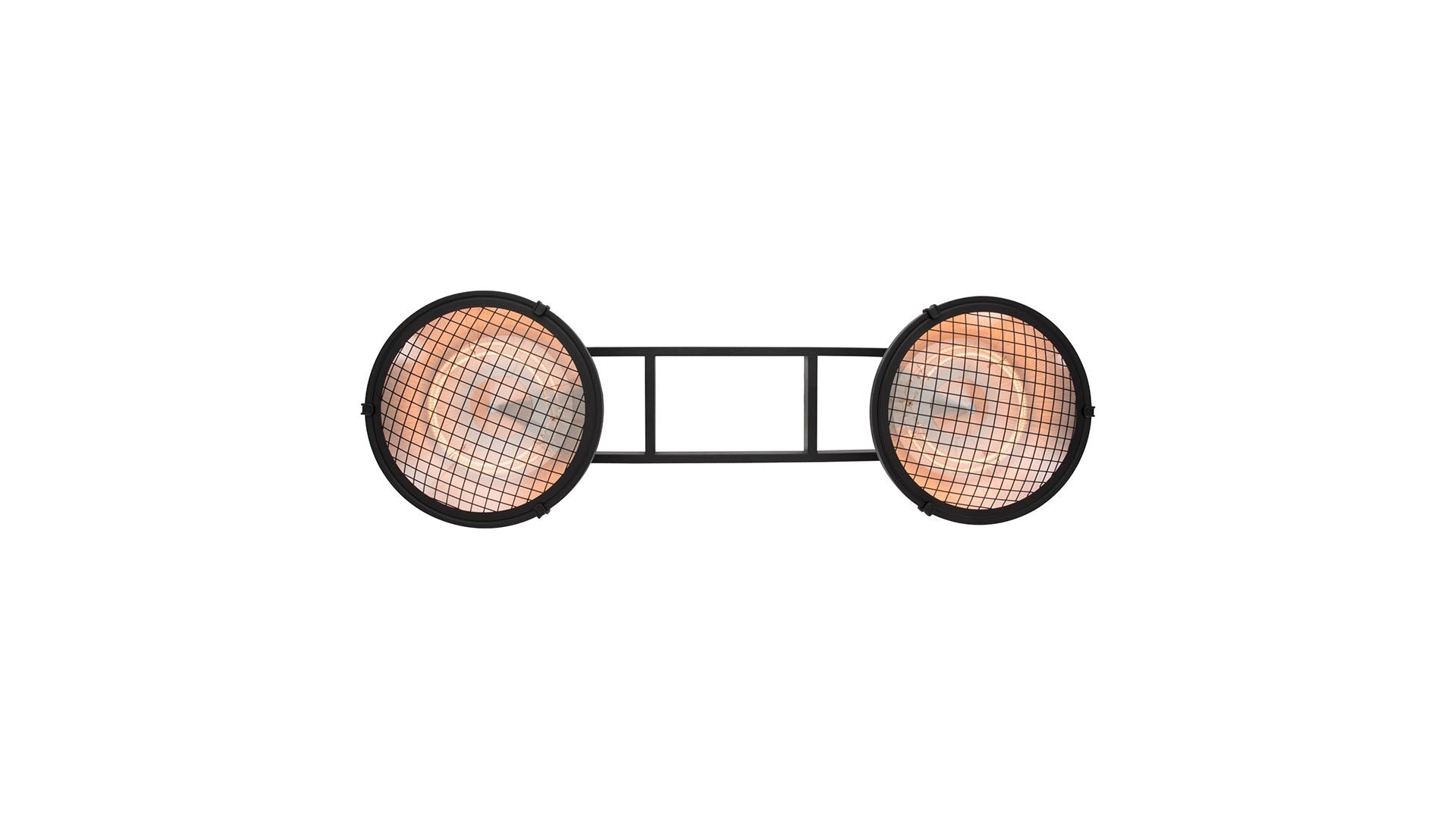 Sunred Indus Bright hangende zwarte heater met 3000 Watt