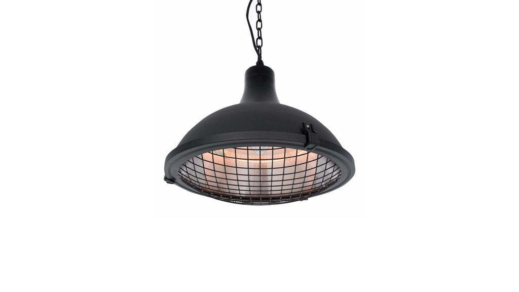 Sunred Indus II Bright hangende zwarte heater met 2100 Watt