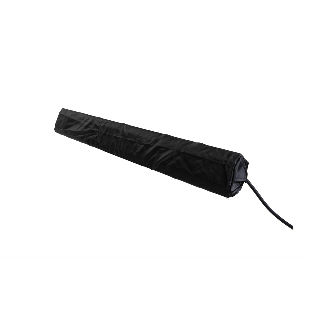 Zwarte stijlvolle handige hoes voor Heatix slimme wandmodel heater of terrasverwarmer 