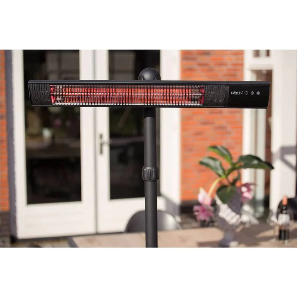 Terrasverwarmer Royal Diamond Dark 2500 W Rose Gold Carbon zwart Sunred